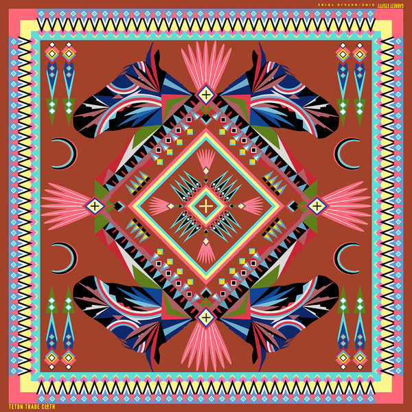 "Paint horse" All-over print bandana and scarves