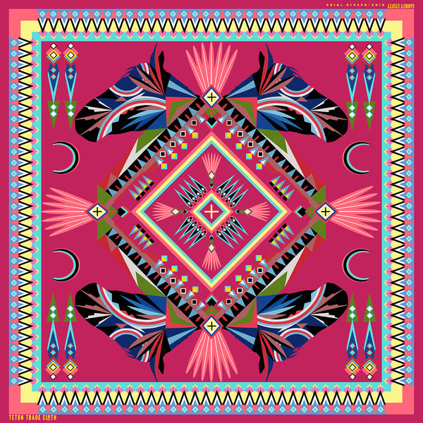 "Paint horse" All-over print bandana and scarves