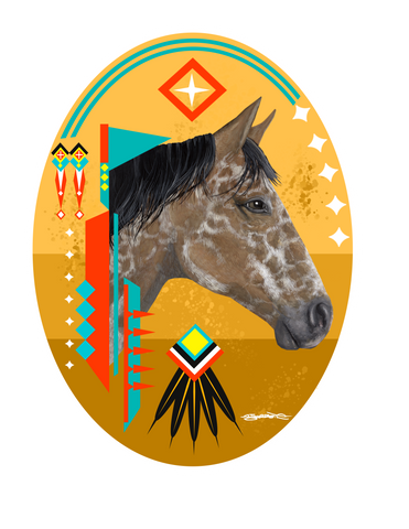 "War Horse" 3" Diameter laminated.
