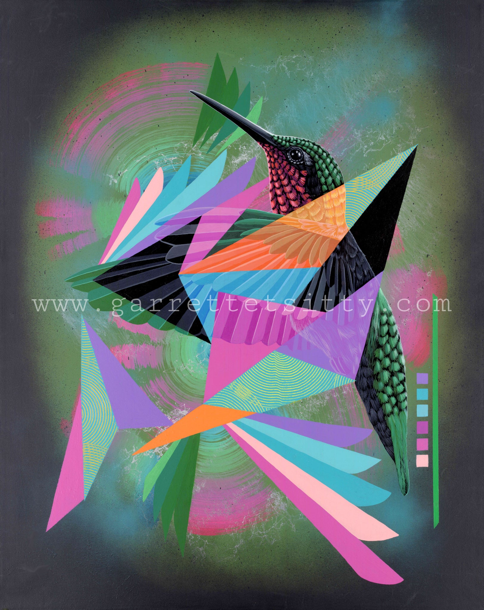 " Hozhó till infinity". Acrylic on Canvas.