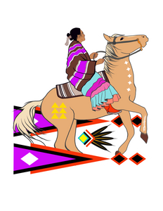 "Sun Warrior" 4"x3" Limited Diameter sticker .