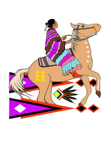 "Sun Warrior" 4"x3" Limited Diameter sticker .