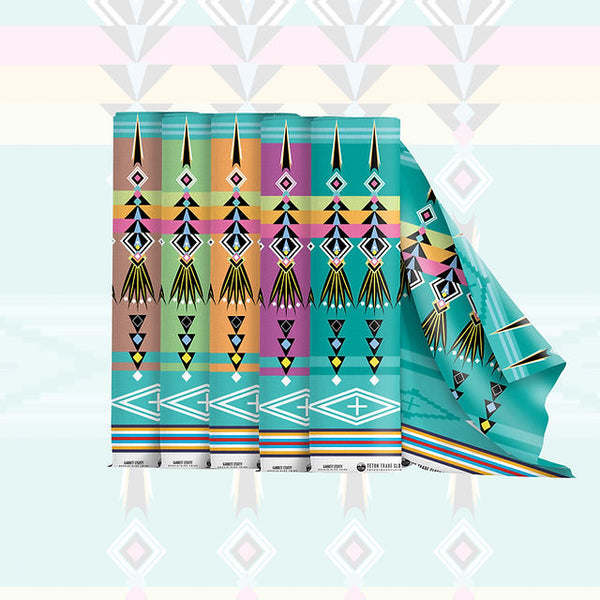 Flicker Cotton Fabric by Garrett Etsitty for Teton Trade Cloth