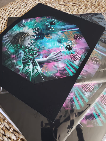 " Geometric Air" 16"x20" Hahnemuhle German Etching Archival Print.