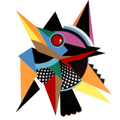 "Water Bird" 3" Diameter laminated.