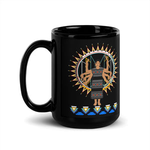 "Spider Woman" Black Glossy Mug