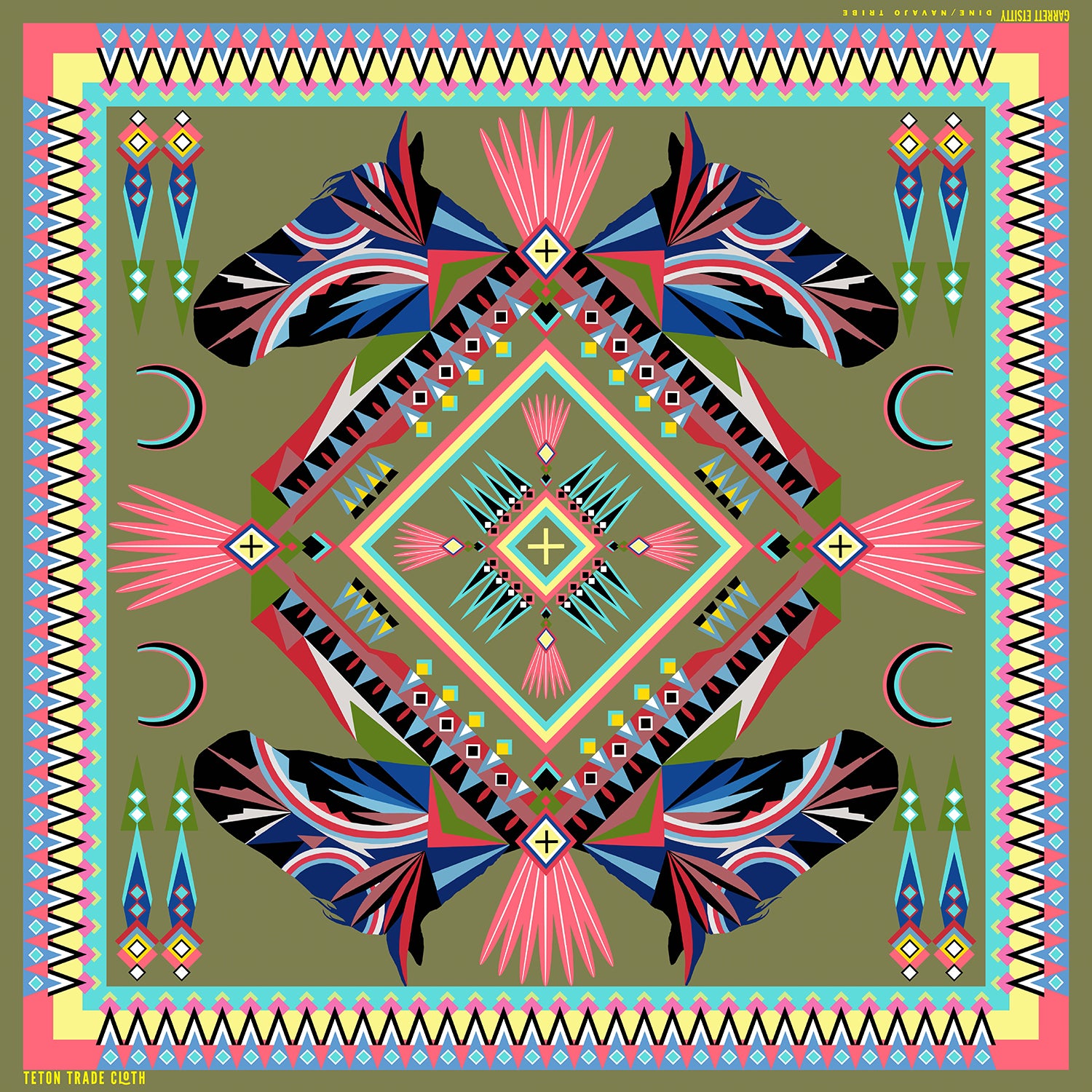 "Paint horse" All-over print bandana
